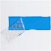 2 x 5 3/4 Blue (1 Pack) Tape Logic Security Strips on a Roll 1 Roll/Cs - T90257BE1PK
