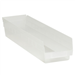 23 5/8 x 4 1/8 x 4 Clear  Plastic Shelf Bin Boxes 16 Bins/Cs - BINPS121CL