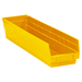 23 5/8 x 4 1/8 x 4 Yellow  Plastic Shelf Bin Boxes 16 Bins/Cs - BINPS121Y