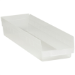 23 5/8 x 6 5/8 x 4 Clear  Plastic Shelf Bin Boxes 8 Bins/Cs - BINPS122CL