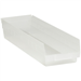 23 5/8 x 6 5/8 x 4 Clear  Plastic Shelf Bin Boxes 8 Bins/Cs - BINPS122CL