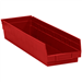 23 5/8 x 6 5/8 x 4 Red  Plastic Shelf Bin Boxes 8 Bins/Cs - BINPS122R