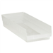 23 5/8 x 8 3/8 x 4 Clear  Plastic Shelf Bin Boxes 6 Bins/Cs - BINPS123CL