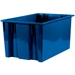 26 5/8 x 18 1/4 x 14 7/8 Blue  Stack &amp; Nest Containers 3/Case - BINS122