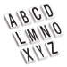 3 1/2  Vinyl Warehouse Letter Kit Labels 1300/Case - DL9316