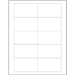 3 1/2 x 2" White Rectangle Laser Labels 10/Sht - LL118