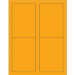 3 1/2" x 5" Fluorescent Orange 400/Cs - LL176OR