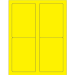 3 1/2" x 5" Fluorescent Yellow 400/Cs - LL176YE