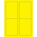 3 1/2" x 5" Fluorescent Yellow 400/Cs - LL176YE