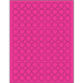 3/4" Fluorescent Pink Circle Laser Labels 108/Sht - LL190PK