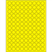 3/4" Fluorescent Yellow Circle Laser Labels 108/Sht - LL190YE