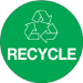 3" Green Circle Recycle 500/Rl - DL1310