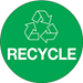 3" Green Circle Recycle 500/Rl - DL1310