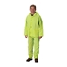 3-Piece Rainsuit, Pvc/Polyester, .35Mm Thick, Jacket With Detachable Hood, Corduroy Collar, Bib Overall, Hi-Vis Lime Ea         - 201-355S