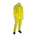3-Piece Rainsuit, Single Ply Pvc, .10Mm Thick, Jacket With Detachable Hood, Self Collar, Elastic Waist Pant, Yellow Ea       - 201-100S