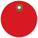 3 Red Plastic Circle Tags 100/Cs - G26077