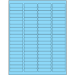 3 x 1" Fluorescent Pastel Blue Rectangle Laser Labels 20/Sht - LL174BE