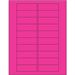 3 x 1" Fluorescent Pink Rectangle Laser Labels 20/Sht - LL174PK