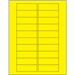 3 x 1" Fluorescent Yellow Rectangle Laser Labels 20/Sht - LL174YE