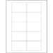 3 x 2" White Rectangle Laser Labels 6/Sht - LL165