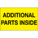 3" x 5" - Additional Parts Inside (Fluorescent Yellow) Labels 500/Rl - DL1323