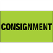 3" x 5" - Consignment (Fluorescent Green) Labels 500/Rl - DL1322