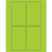 3" x 5" Fluorescent Green 400/Cs - LL175GN