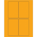 3" x 5" Fluorescent Orange 400/Cs - LL175OR