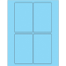3" x 5" Fluorescent Pastel Blue 400/Cs - LL175BE