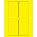 3" x 5" Fluorescent Yellow 400/Cs - LL175YE