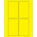 3" x 5" Fluorescent Yellow 400/Cs - LL175YE