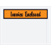 4 1/2" x 5 1/2" Orange "Invoice Enclosed" Envelopes 1000/Cs - PL13