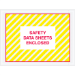 4 1/2 x 6" "Safety Data Sheets Enclosed" SDS Envelopes 1000/Case  - PL498