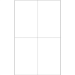 4 1/4" x 7" White 400/Cs - LL132