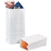 4 5/16" x 5 15/16" x 7 7/8", 30lb #2 White Grocery Bags 500/Case - DU-2-W-500