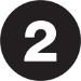 4" Circle - "2" (Black) Number Labels 500/Rl - DL1359