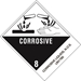 4 X 4-3/4 - Corrosive Liquids, N.O.S. Labels 500/Roll      - DL524P2