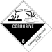 4 X 4-3/4 - Corrosive Solids, N.O.S. Labels 500/Roll      - DL524P4