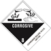 4 X 4-3/4 - Corrosive Solids, N.O.S. Labels 500/Roll      - DL524P4