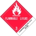 4 X 4-3/4 - Flammable Liquids, N.O.S. Labels 500/Roll      - DL512P2