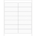 4" x 1 1/3" Clear Rectangle 1400/Cs - LL222CL
