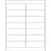 4" x 1 1/3" White 1400/Cs - LL122