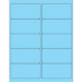 4" x 2" Fluorescent Pastel Blue 1000/Cs - LL178BE