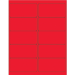 4" x 2" Fluorescent Red 1000/Cs - LL178RD
