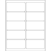 4" x 2" Glossy White Rectangle 1000/Cs - LL202