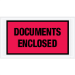 5 1/2 x 10" Red "Documents Enclosed" Envelopes 1000/Case  - PL436