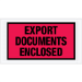 5 1/2 x 10" Red "Export Documents Enclosed" Envelopes 1000/Case  - PL440