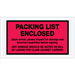 5 1/2 x 10" Red "Packing List Enclosed" Envelopes 1000/Case  - PL469