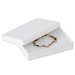 5 1/4 x 3 3/4 x 7/8 White Jewelry Boxes 100/Cs - JB531W