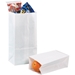 5" x 3 1/3" x 9 3/4", 30lb #4 White Grocery Bags 500/Case - DU-4-W-500